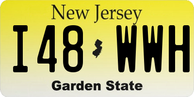 NJ license plate I48WWH