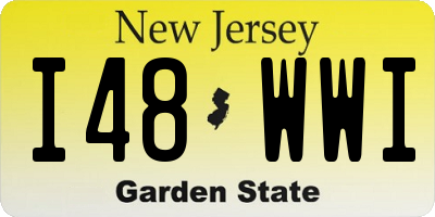 NJ license plate I48WWI