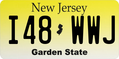 NJ license plate I48WWJ