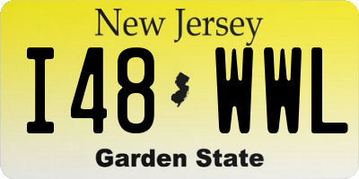 NJ license plate I48WWL