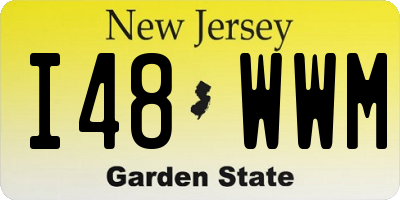 NJ license plate I48WWM