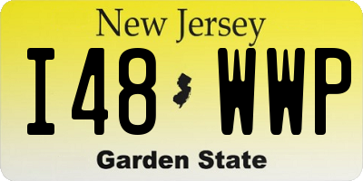 NJ license plate I48WWP