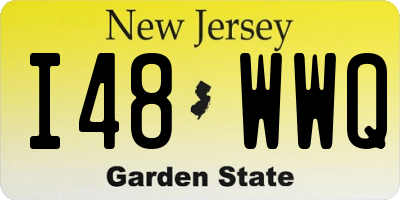 NJ license plate I48WWQ