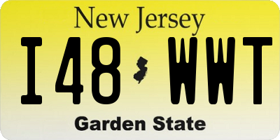NJ license plate I48WWT
