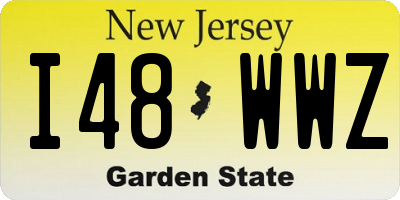 NJ license plate I48WWZ