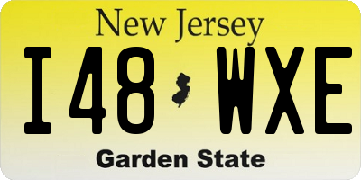 NJ license plate I48WXE