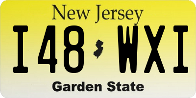 NJ license plate I48WXI