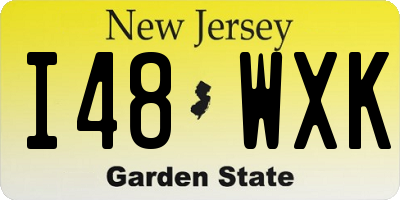 NJ license plate I48WXK
