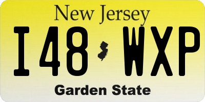 NJ license plate I48WXP