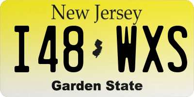 NJ license plate I48WXS