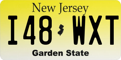 NJ license plate I48WXT