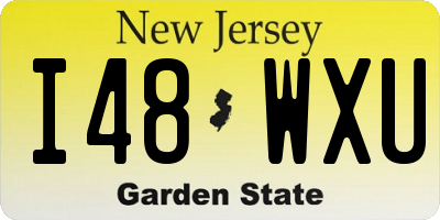 NJ license plate I48WXU
