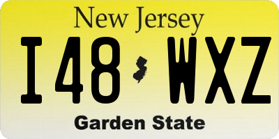 NJ license plate I48WXZ