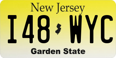 NJ license plate I48WYC