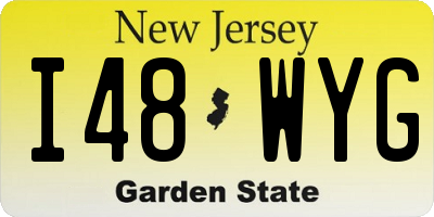 NJ license plate I48WYG