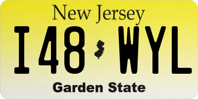 NJ license plate I48WYL