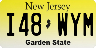 NJ license plate I48WYM