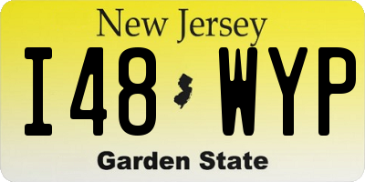 NJ license plate I48WYP