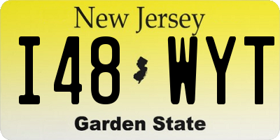 NJ license plate I48WYT