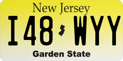 NJ license plate I48WYY
