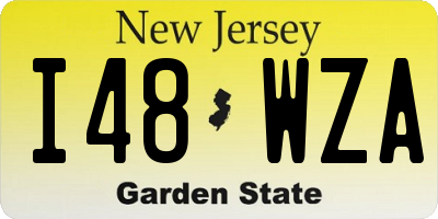NJ license plate I48WZA