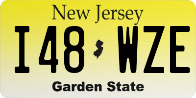 NJ license plate I48WZE