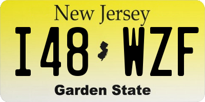 NJ license plate I48WZF