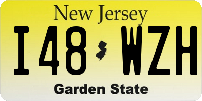 NJ license plate I48WZH