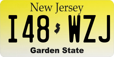 NJ license plate I48WZJ