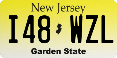 NJ license plate I48WZL