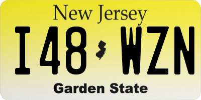 NJ license plate I48WZN