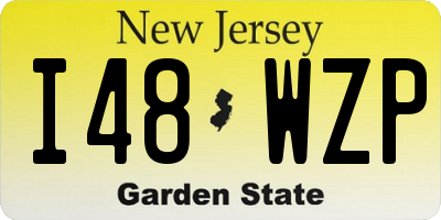 NJ license plate I48WZP