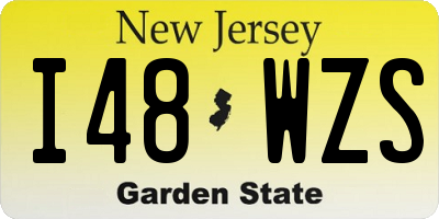 NJ license plate I48WZS