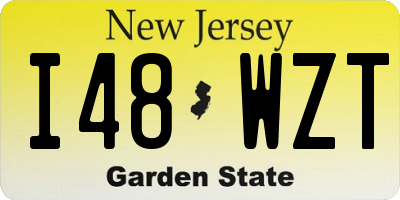 NJ license plate I48WZT