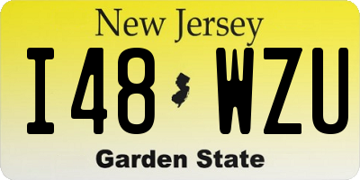 NJ license plate I48WZU