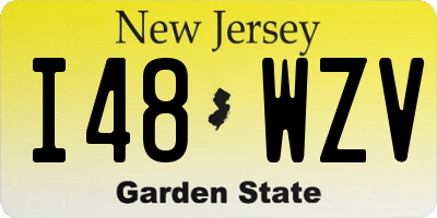 NJ license plate I48WZV