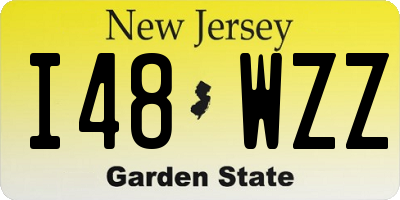 NJ license plate I48WZZ