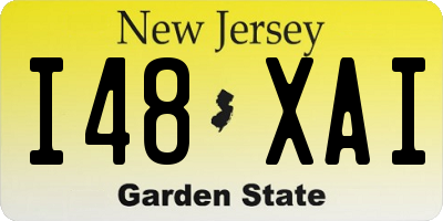 NJ license plate I48XAI
