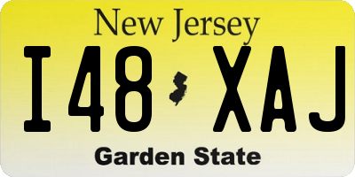 NJ license plate I48XAJ