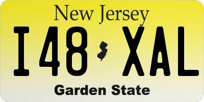 NJ license plate I48XAL