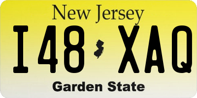 NJ license plate I48XAQ