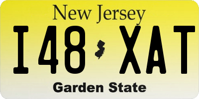 NJ license plate I48XAT