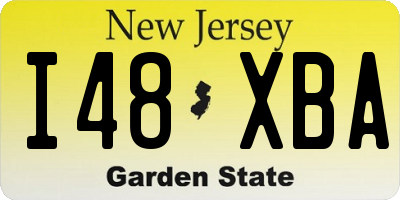 NJ license plate I48XBA