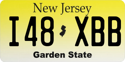 NJ license plate I48XBB