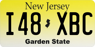 NJ license plate I48XBC