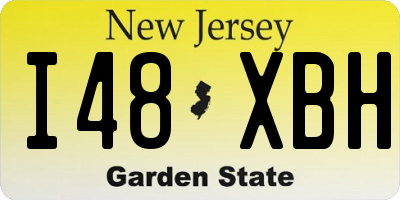 NJ license plate I48XBH
