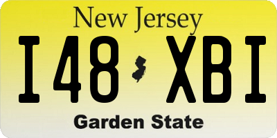 NJ license plate I48XBI
