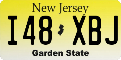 NJ license plate I48XBJ