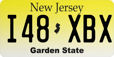 NJ license plate I48XBX