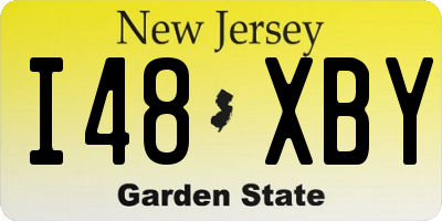 NJ license plate I48XBY